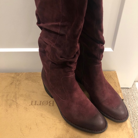 Born Doyle Burgundy Boots - Picture 2 of 3